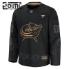 Columbus Blue Jackets Dresy Personalizované Fanatics Military Appreciation Practice 2024-25 Černá - Dětské